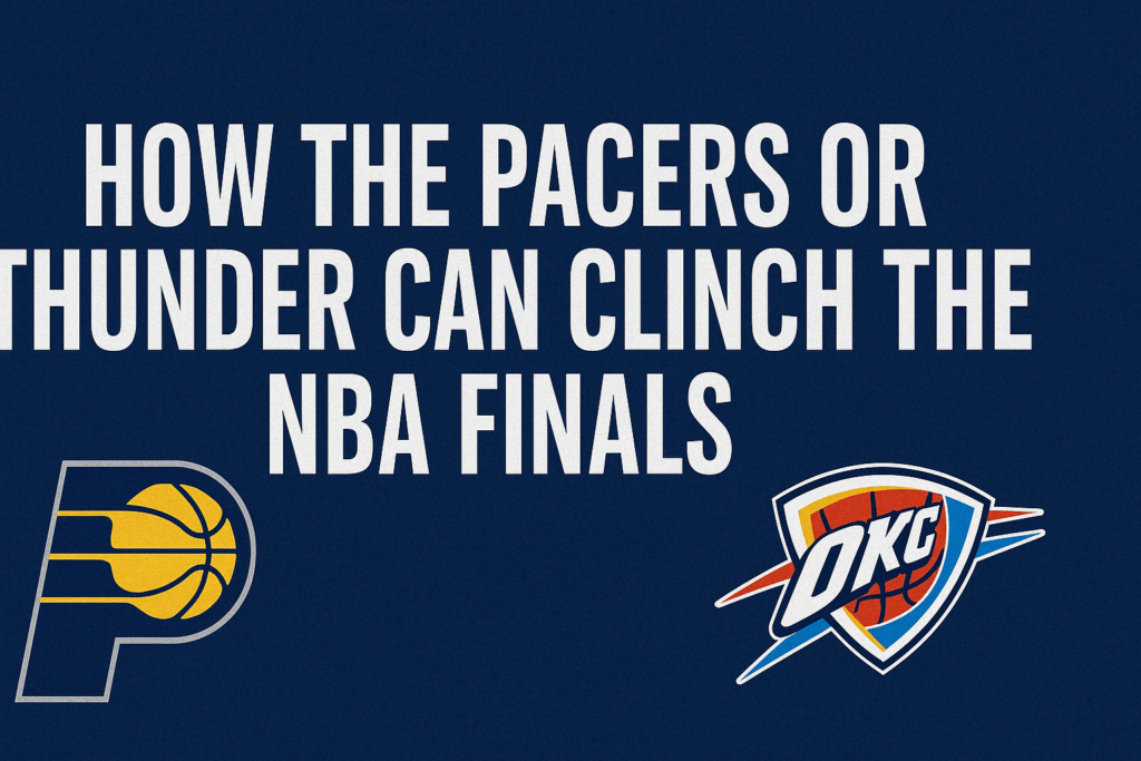 How the Pacers or Thunder Can Clinch the NBA Finals – Win Tally Update How the Pacers or Thunder Can Clinch the NBA Finals