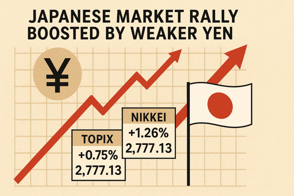 Japanese Market Rally Boosted by Weaker Yen Japanese Market Rally Boosted by Weaker Yen