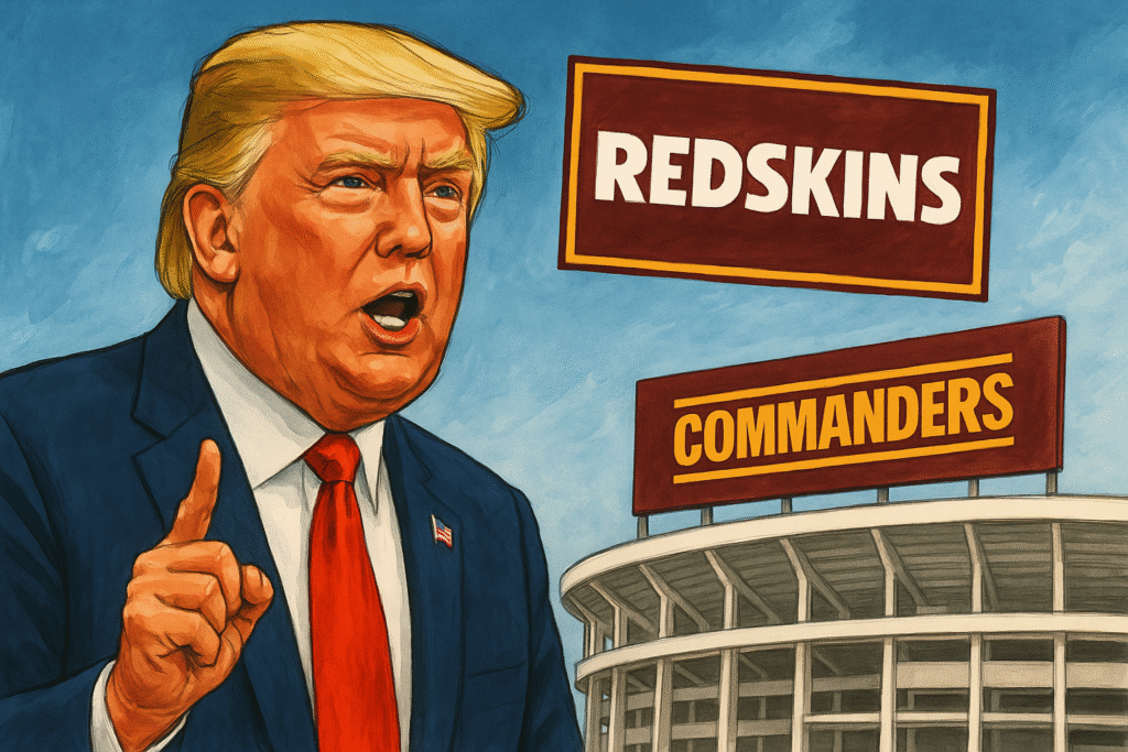Trump’s Stadium Bid Includes Redskins Name Plea Bid Includes Redskins Name Plea