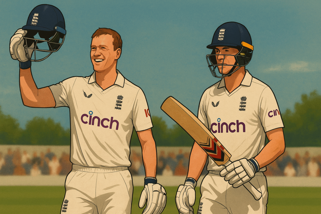 England’s Stunning Comeback: Jamie Smith and Harry Brook Star with the Bat Jamie Smith and Harry Brook Star with the Bat
