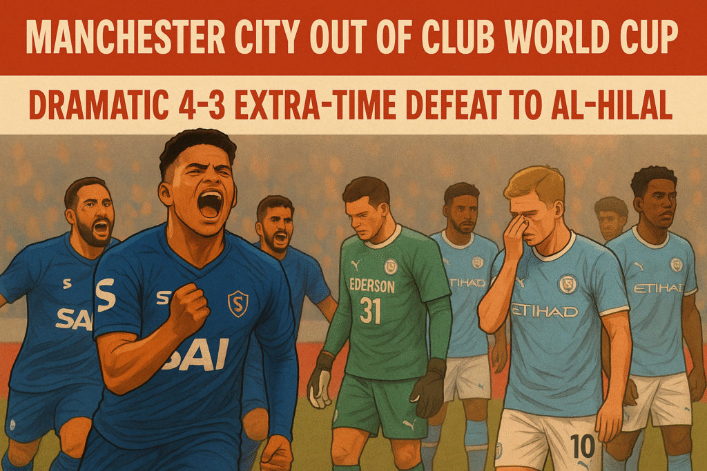Manchester City Out of Club World Cup After 2-Goal Extra-Time Blitz by Al-Hilal Manchester City Out of Club World Cup