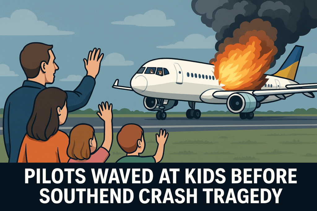 Pilots Wave to Kids Moments Before Southend Crash Tragedy Southend Crash Tragedy