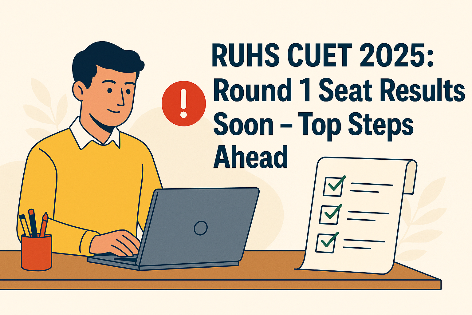 RUHS CUET 2025: Round 1 Seat Results Coming Soon! RUHS CUET 2025
