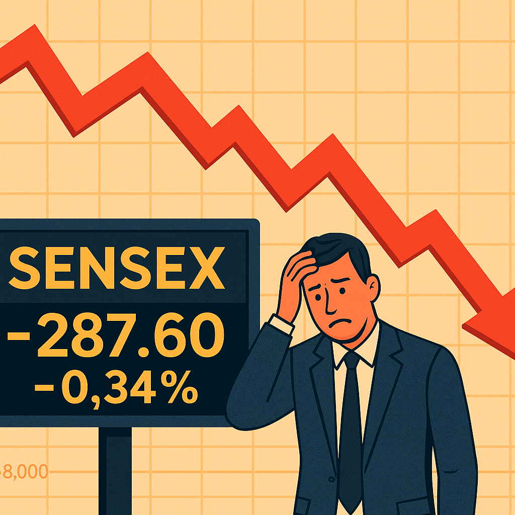 Sensex Ends 287 Points Lower: 3 Key Reasons Behind Market Decline Today Sensex Ends 287 Points Lower