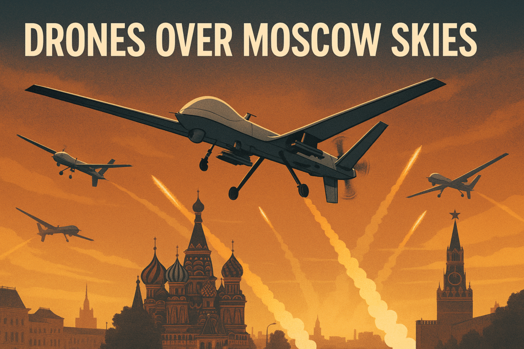 Ukraine Neutralizes 100+ Drones Over Moscow Skies Drones Over Moscow Skies