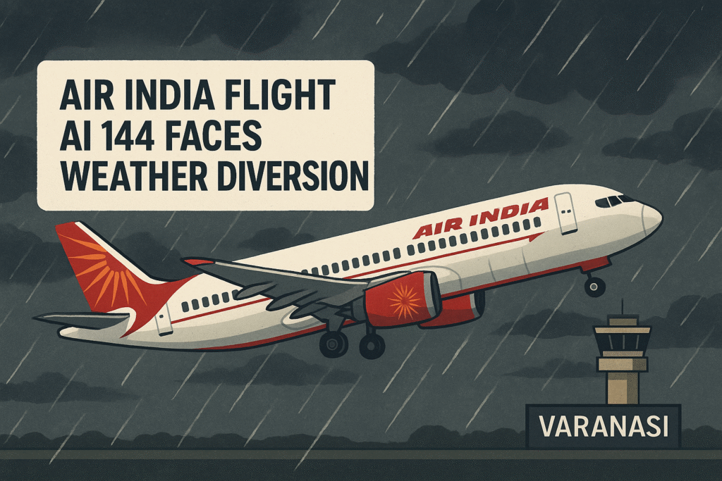 Air India Flight AI 144 Faces Weather Diversion, Lands in Varanasi Instead of Delhi Air India Flight AI 144 Faces Weather Diversion