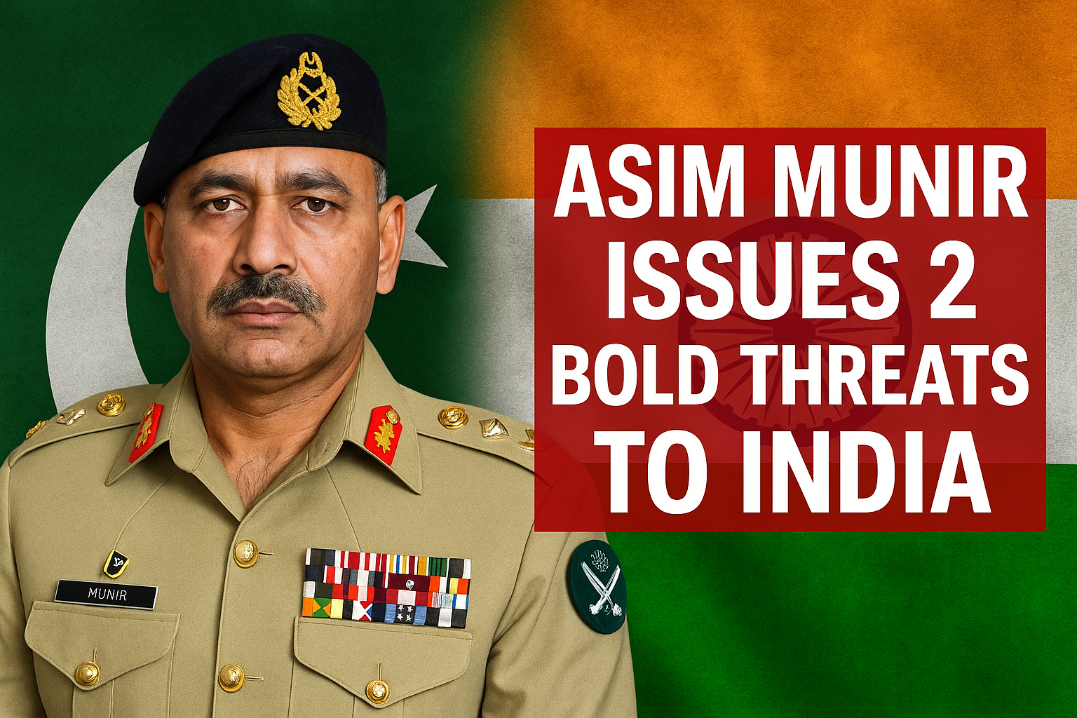Asim Munir Issues 2 Bold Threats to India