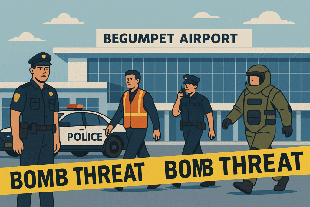 Hyderabad Airport Bomb Scare: Begumpet Terminal Evacuated Amid Email Threat Begumpet Terminal Evacuated Amid Email Threat