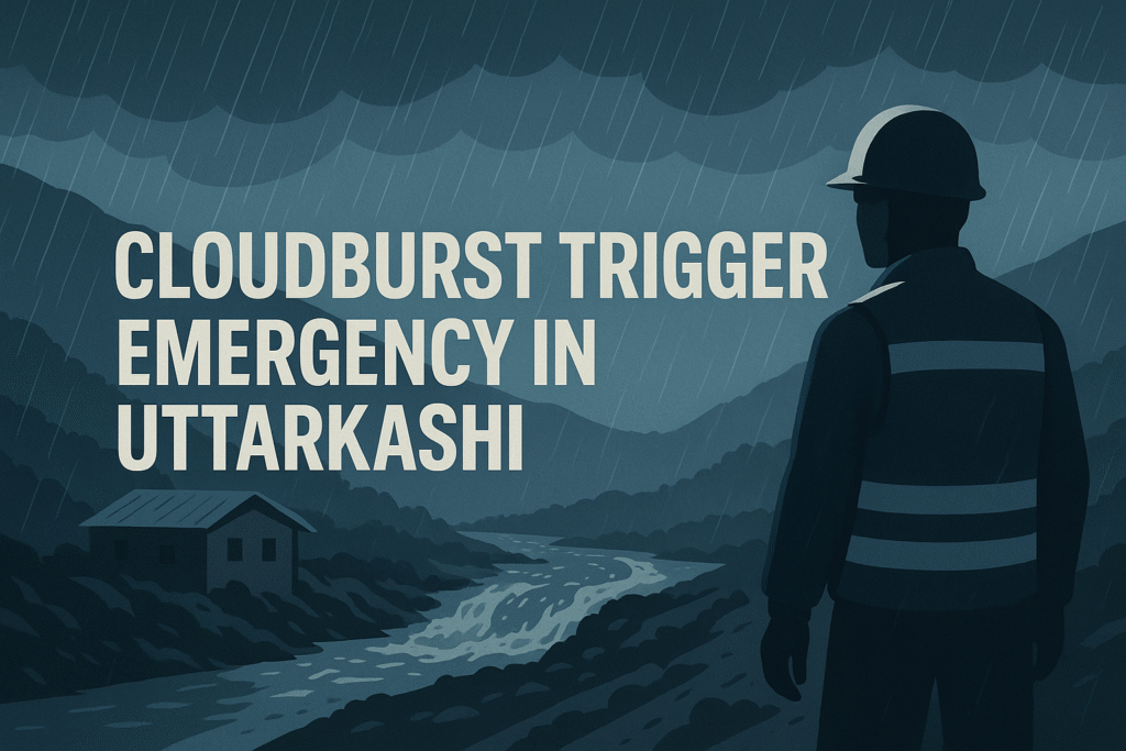 Cloudburst Triggers Emergency in Uttarkashi