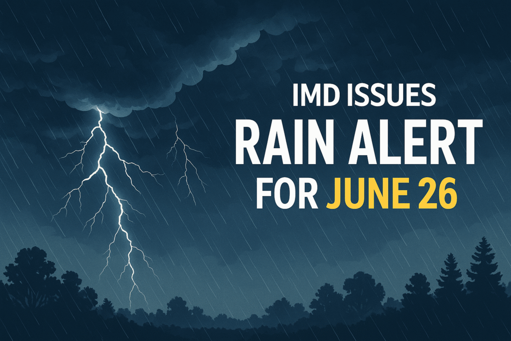 MD Issues Rain Alert for June 26