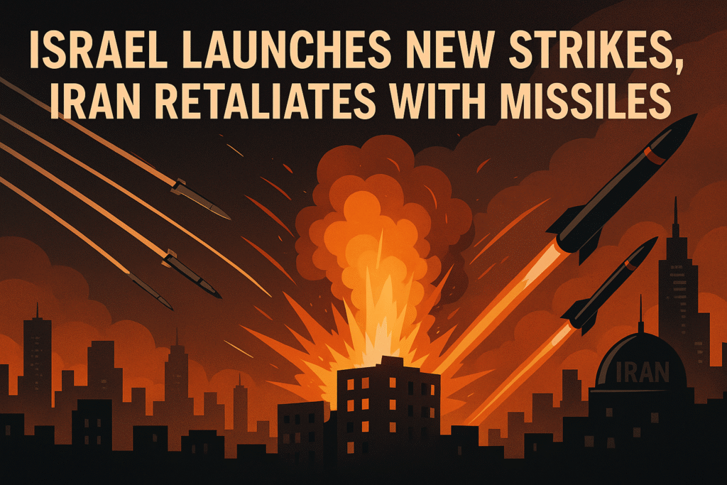 Israel Launches New Strikes on Tehran, Over 60 Killed as Iran Retaliate Israel Launches New Strikes on Tehran, Over 60 Killed as Iran Retaliate