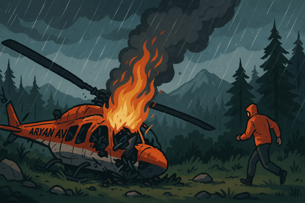 Kedarnath-Bound Helicopter Crashes in Uttarakhand With 7 Onboard Kedarnath-Bound Helicopter Crashes in Uttarakhand With 7 Onboard