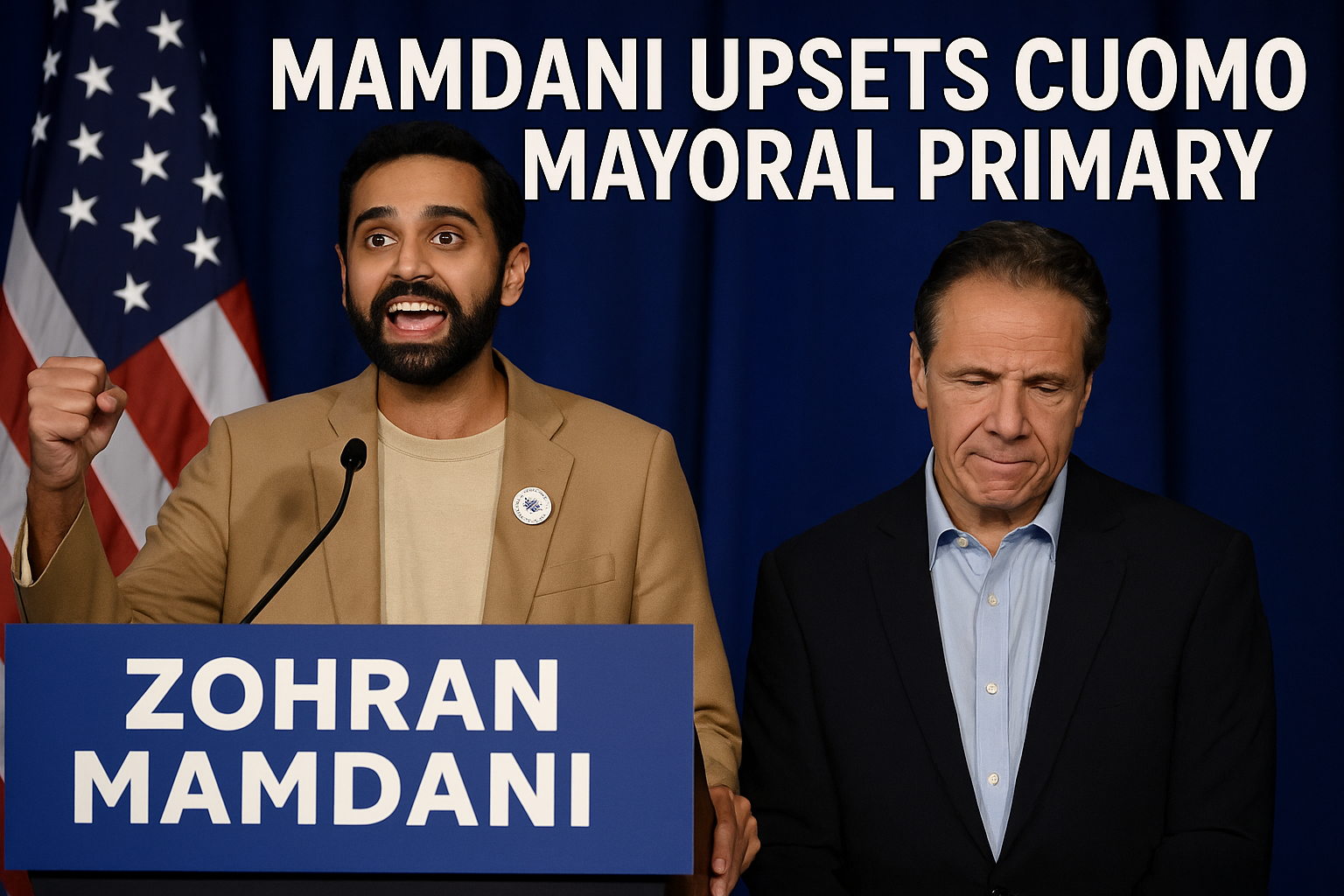 Mamdani Upsets Cuomo in Mayoral Primary