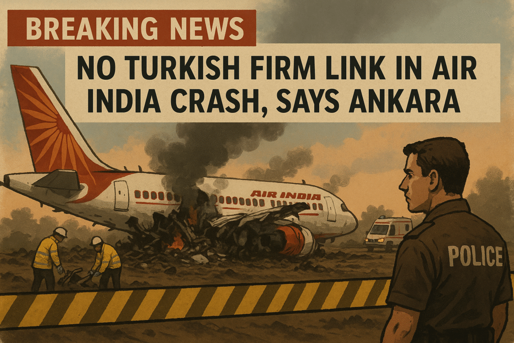 No Turkish Firm Link in Air India Crash, Says Ankara No Turkish Firm