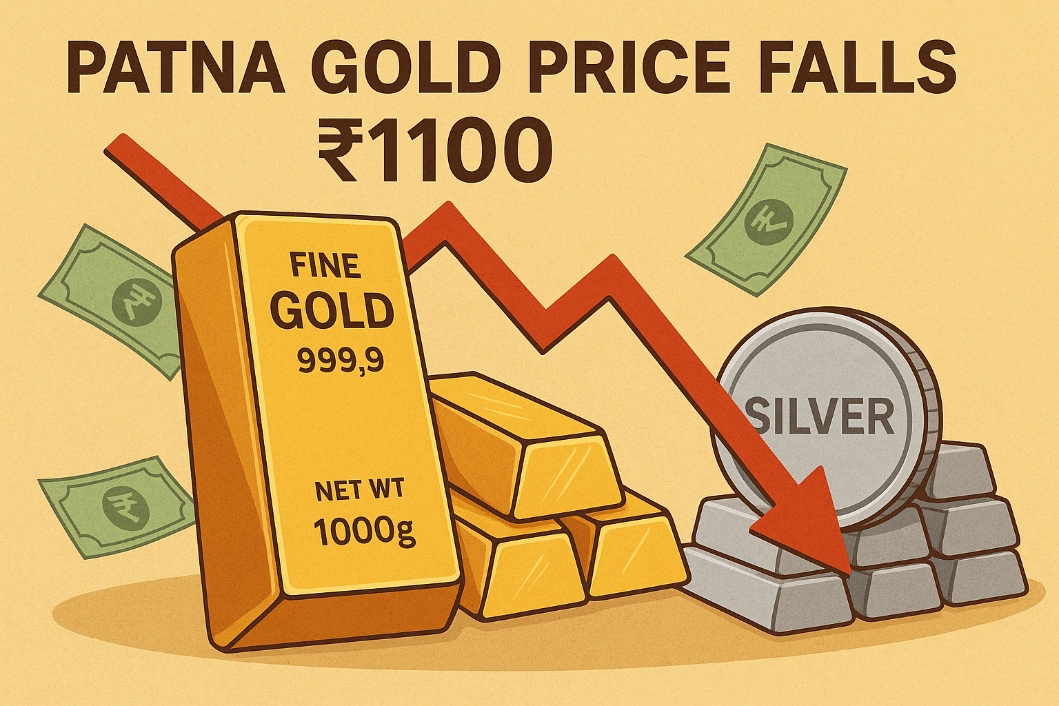 Patna Gold Price Falls ₹1100