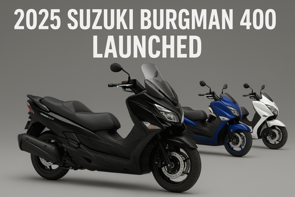 Suzuki Burgman 400 2025 Launched: Check New Shades, Specs, and Features Suzuki Burgman 400 2025 Launched