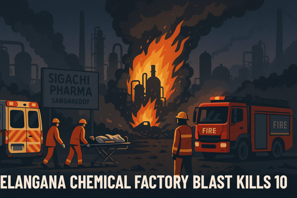 Telangana Chemical Factory Blast Kills 10