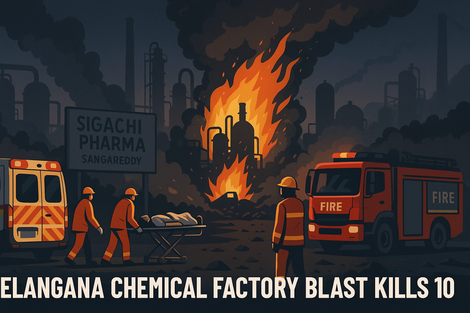 Telangana Chemical Factory Blast Kills 10