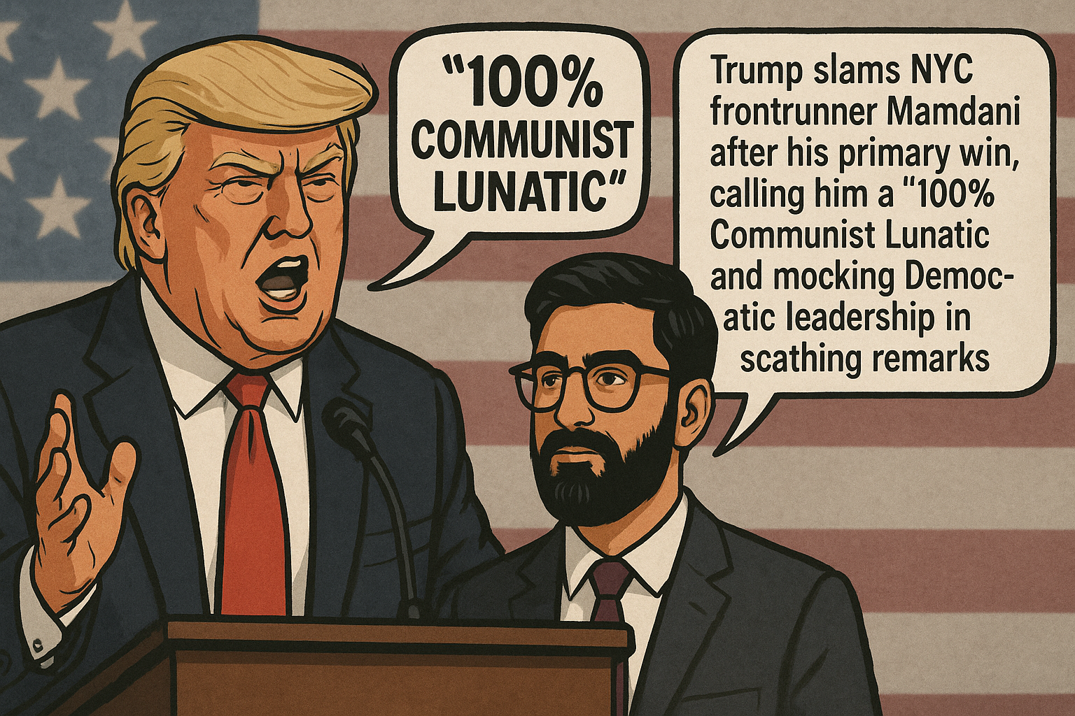 Trump Slams NYC Frontrunner Mamdani