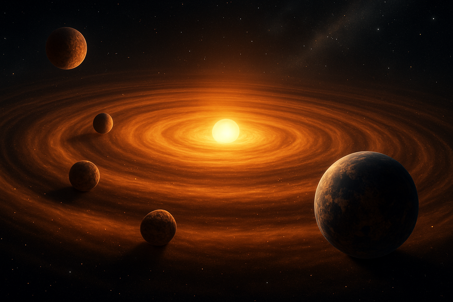 5 New Planets Forming Around Baby Sun