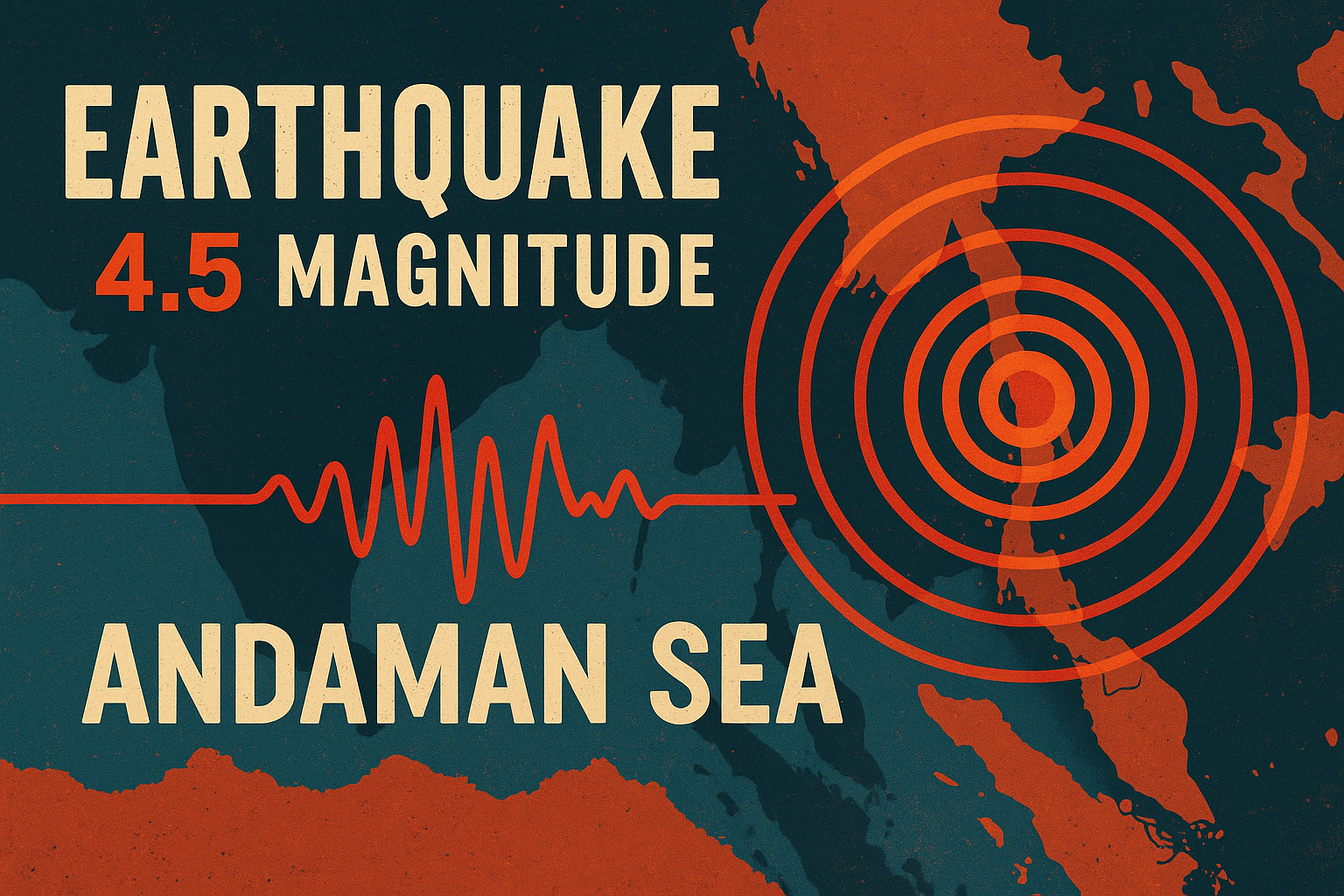 Andaman Sea Shaken by 4.5 Magnitude Earthquake