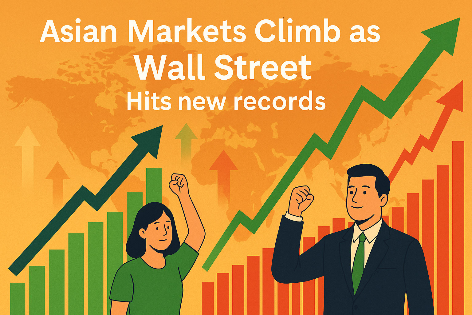 Asian Markets Climb as Wall Street