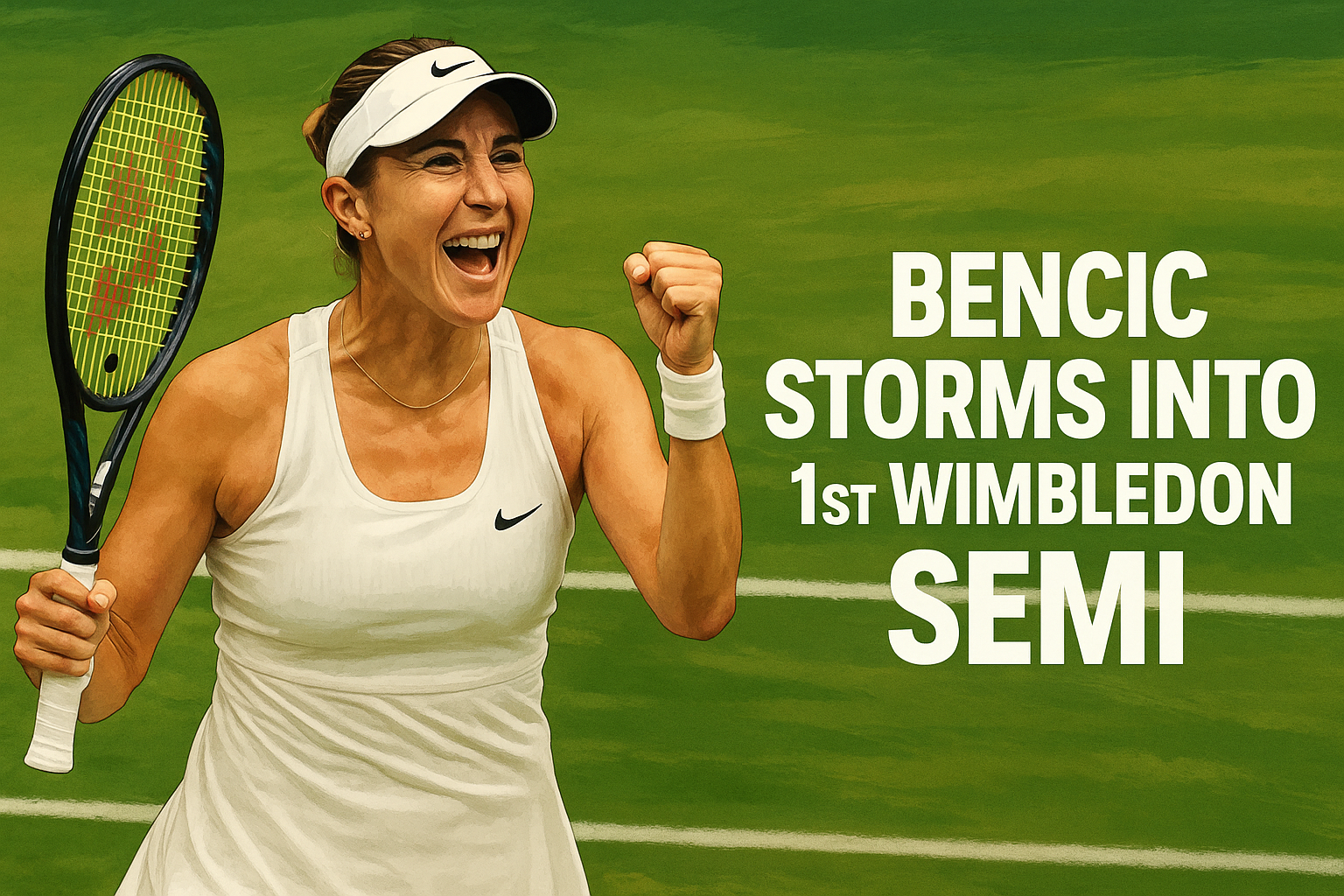 Bencic Storms Into 1st Wimbledon Semi