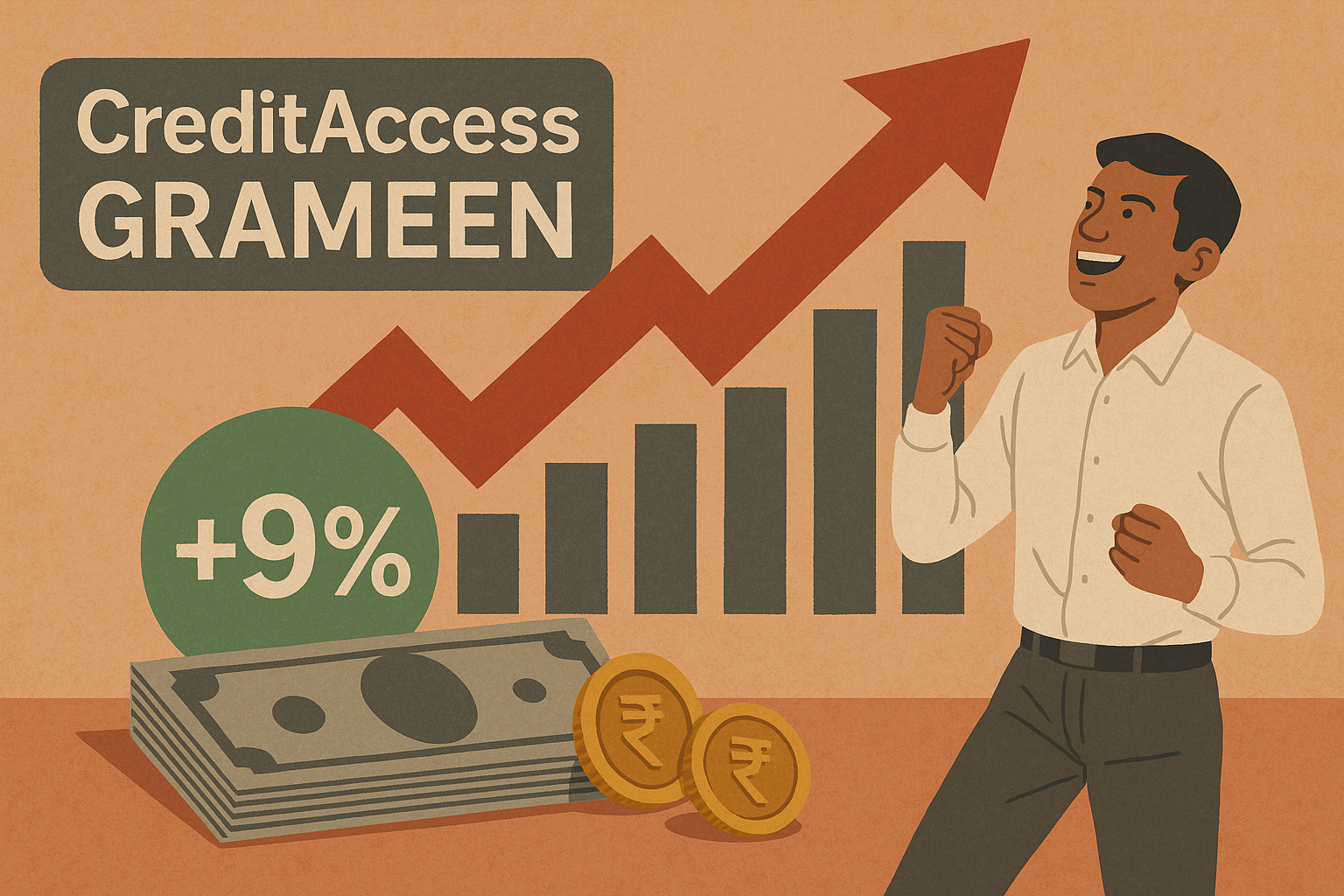 CreditAccess Grameen Shares Soar Over