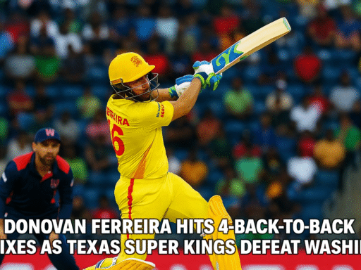 Donovan Ferreira Hits 4 Back-to-Back Sixes