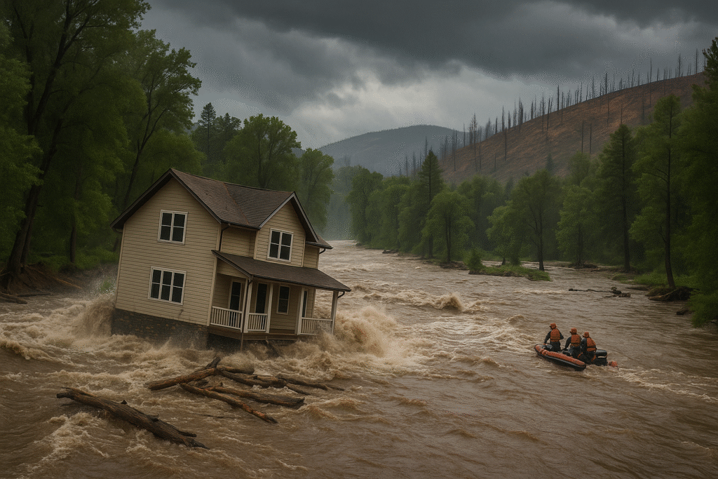 Flood Sweeps Away 1 Home in New Mexico