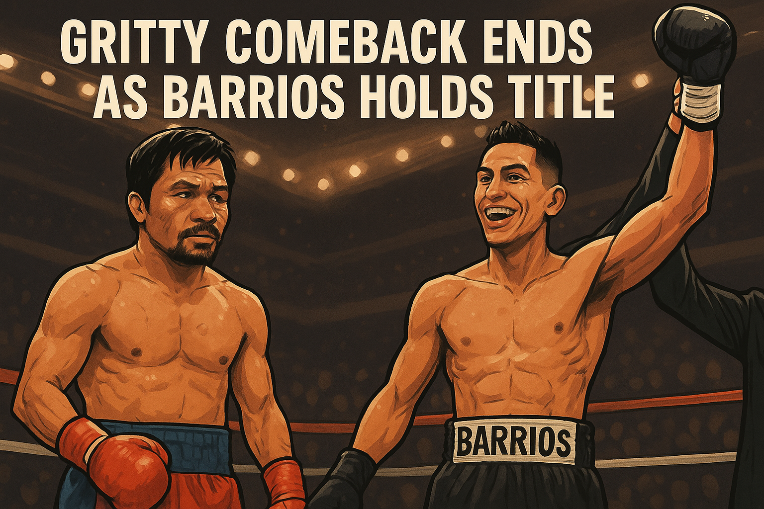 Gritty Comeback Ends as Barrios Holds Title
