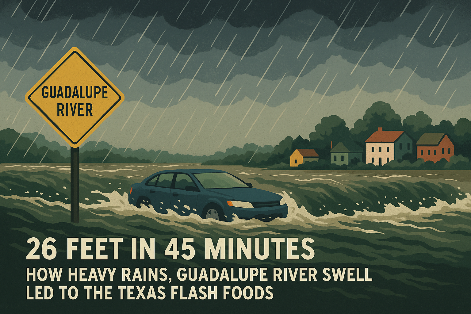 Guadalupe River Surge Causes Texas Flash Floods