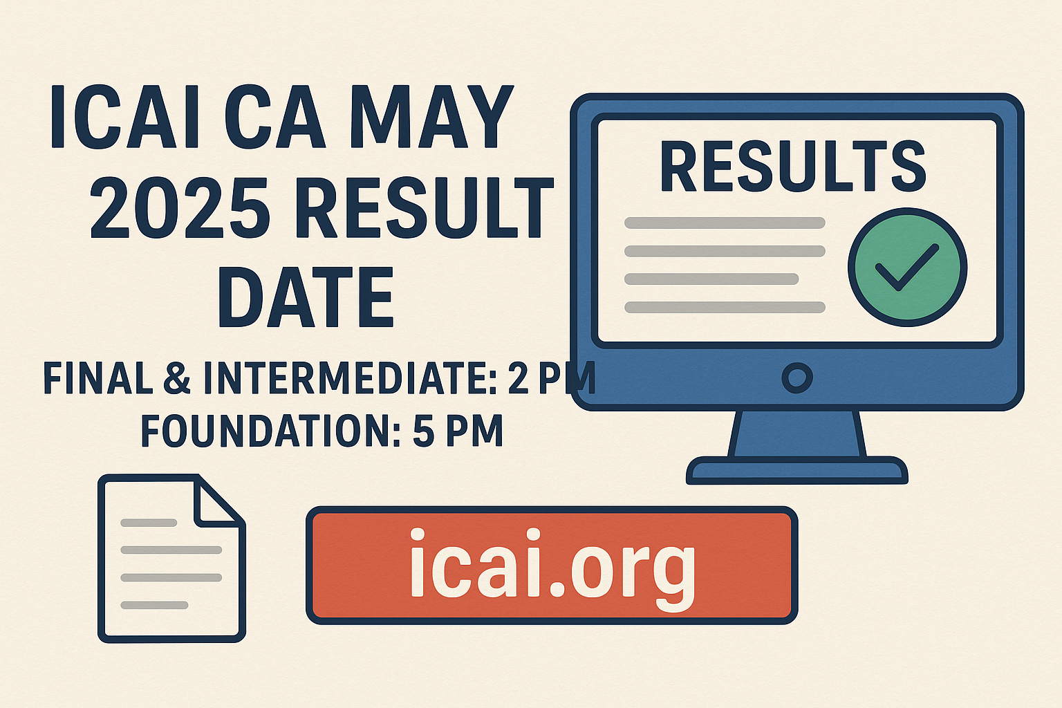 ICAI CA May 2025 Result Date