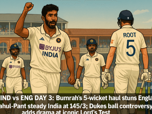 Ian Ward Blasts Hold-Up in Thrilling 3rd Test