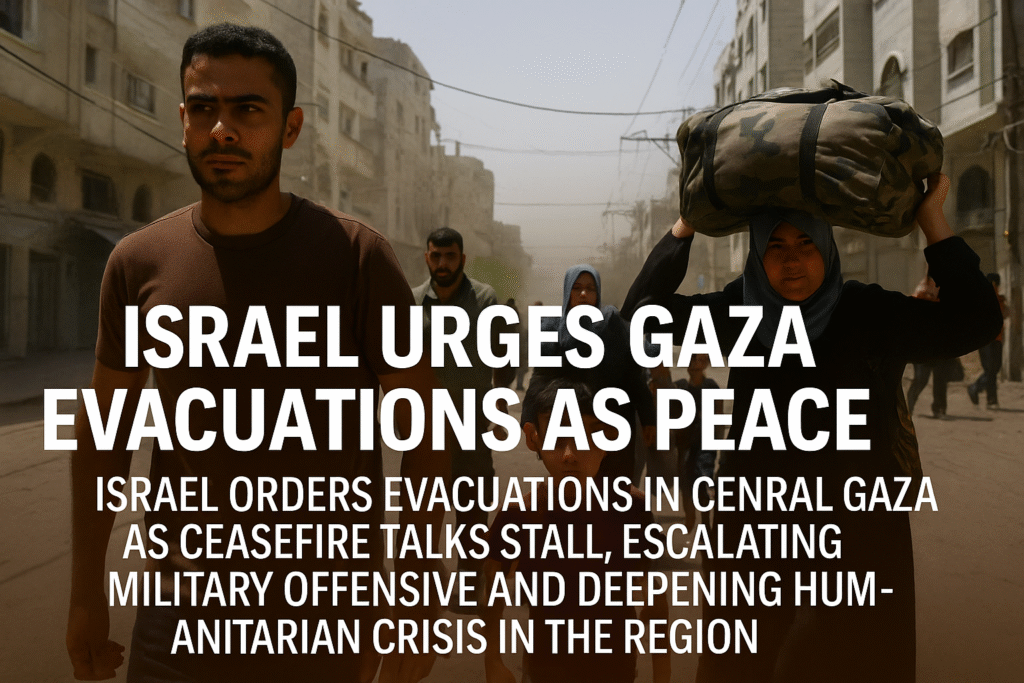Israel Urges Gaza Evacuations as Peace