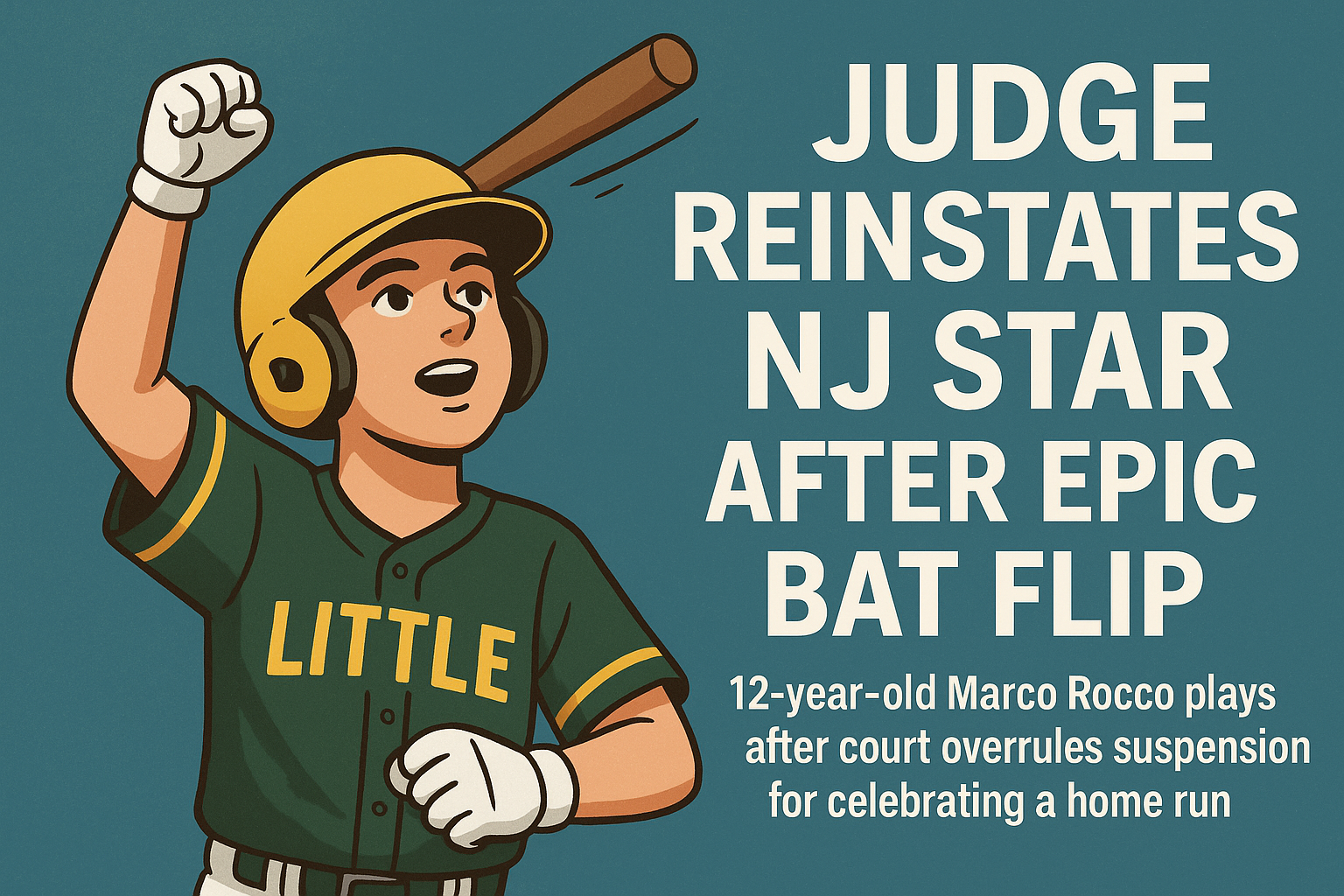 Judge Reinstates NJ Star After Epic Bat Flip