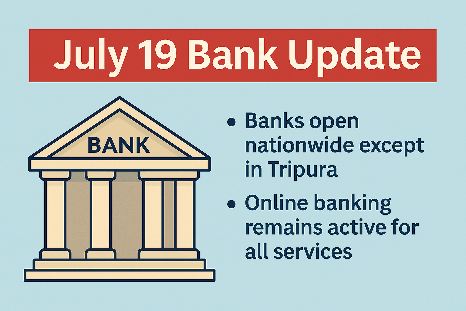 July 19 Bank Update