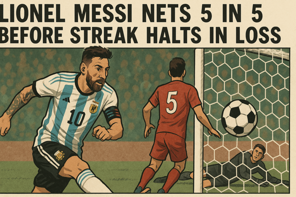 Lionel Messi Nets 5