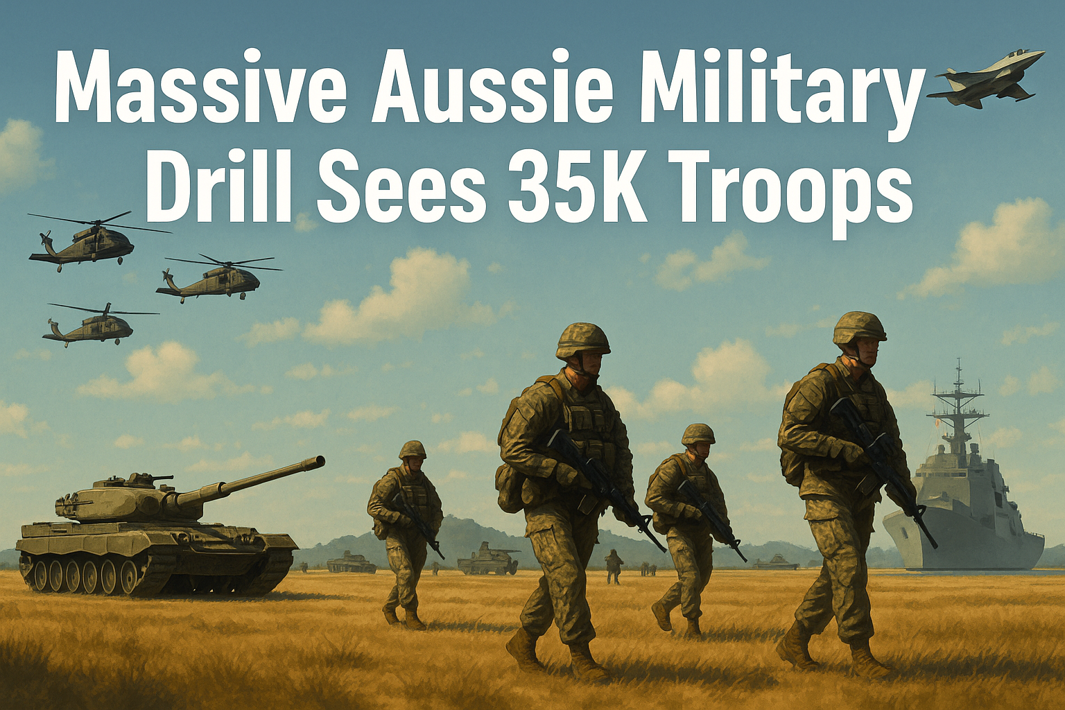 Massive Aussie Military Drill Sees 35K Troops