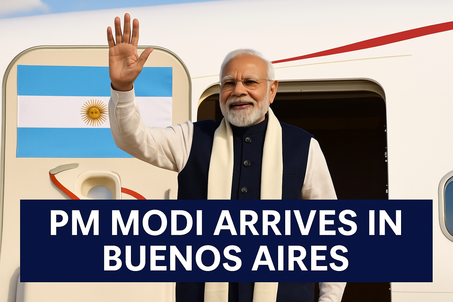 PM Modi Arrives in Buenos Aires