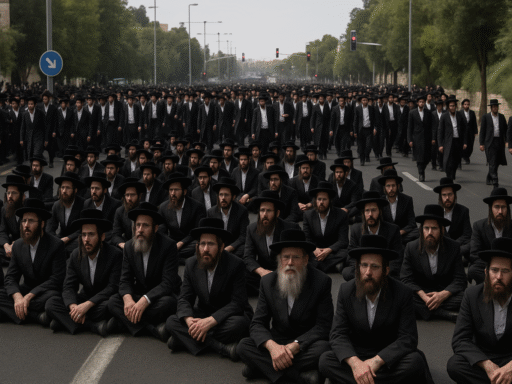 Thousands Rally in Jerusalem Over Military