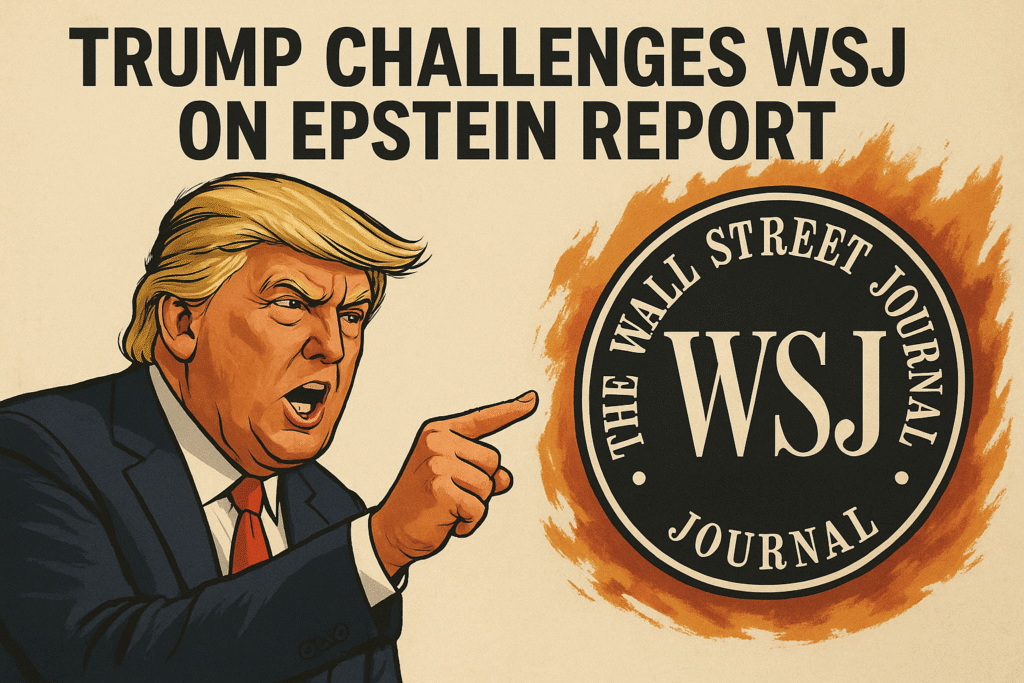 Trump Challenges WSJ on Epstein Report
