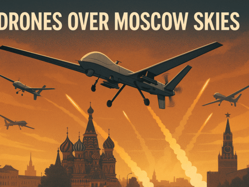 Drones Over Moscow Skies