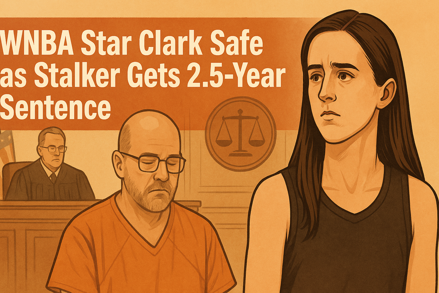 WNBA Star Clark Safe