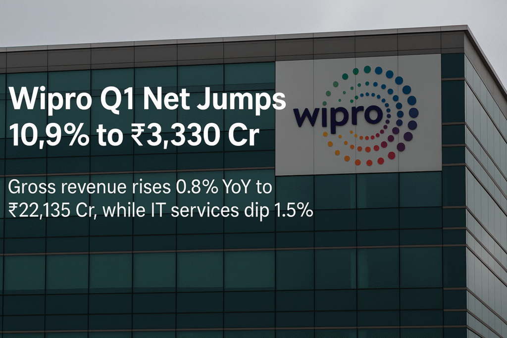 Wipro Q1 Net Jumps