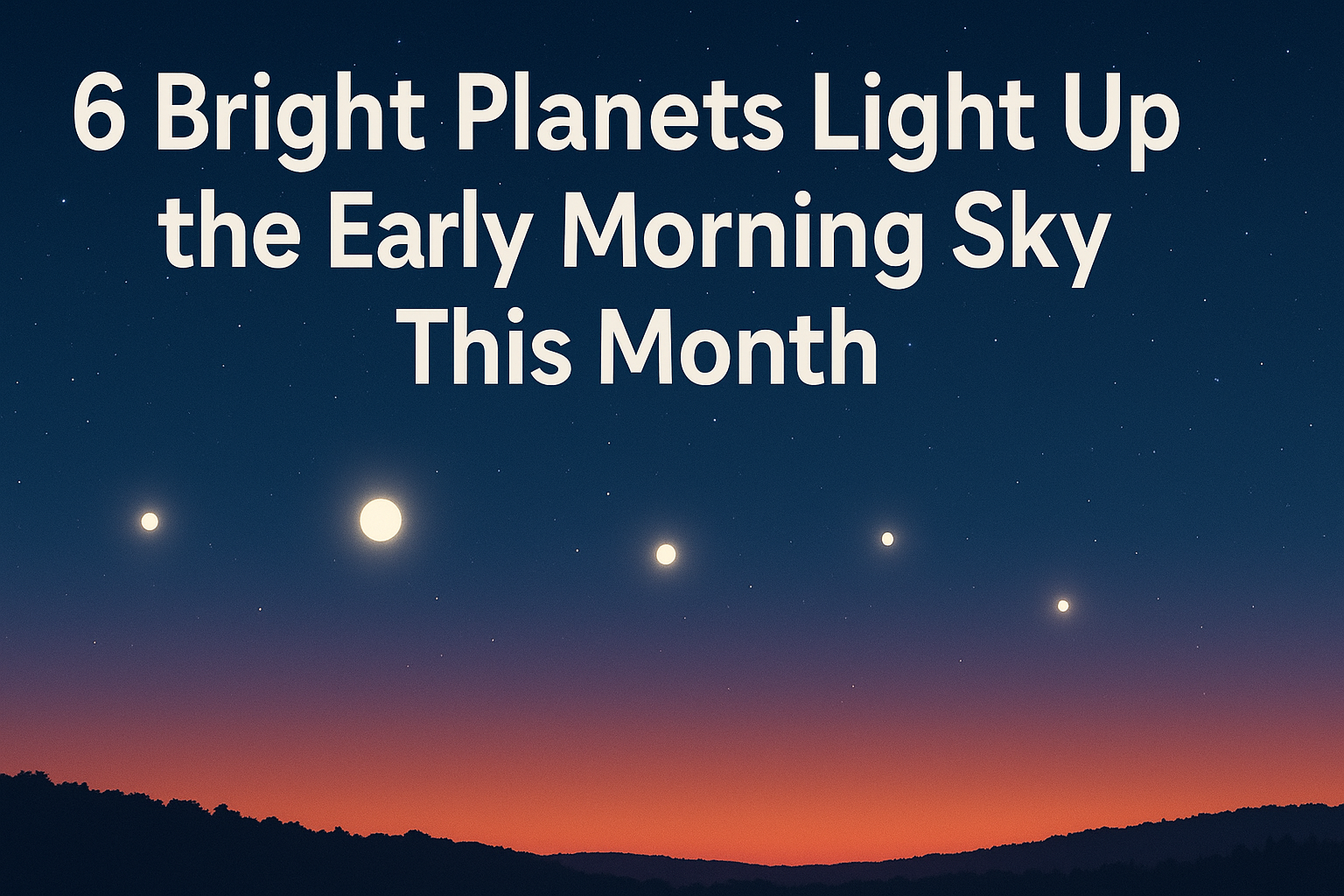 6 Bright Planets Light Up