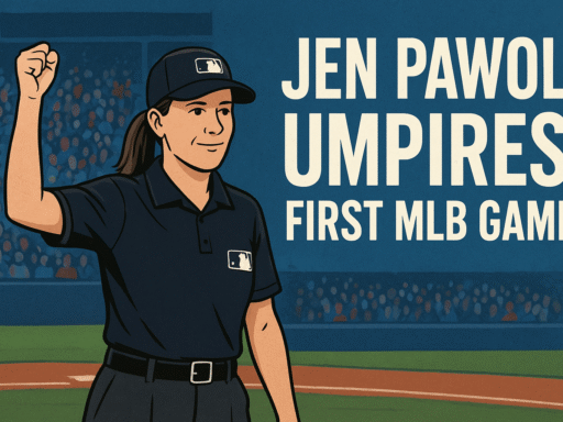 Jen Pawol Umpires First MLB Game