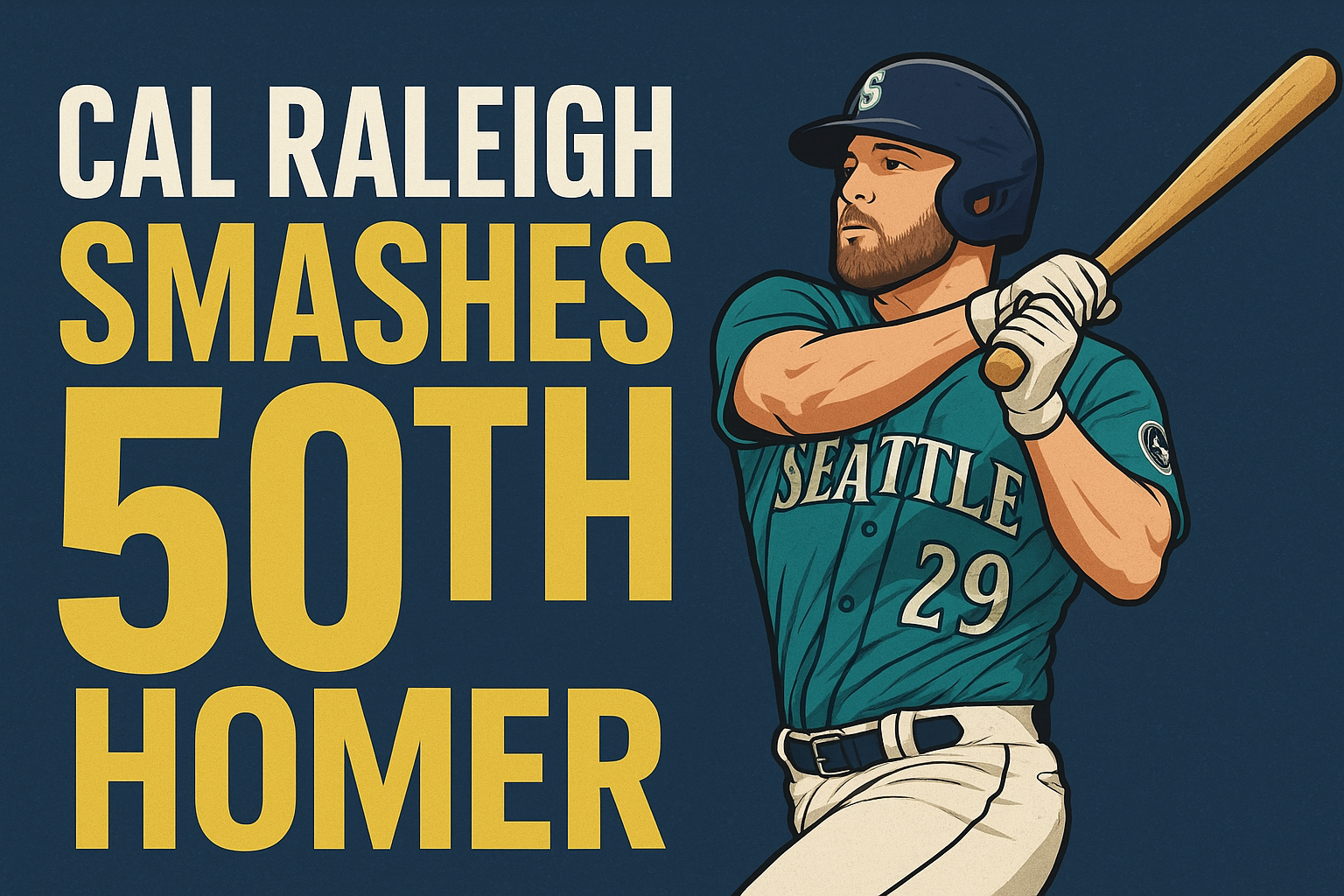 Cal Raleigh Smashes 50th Homer