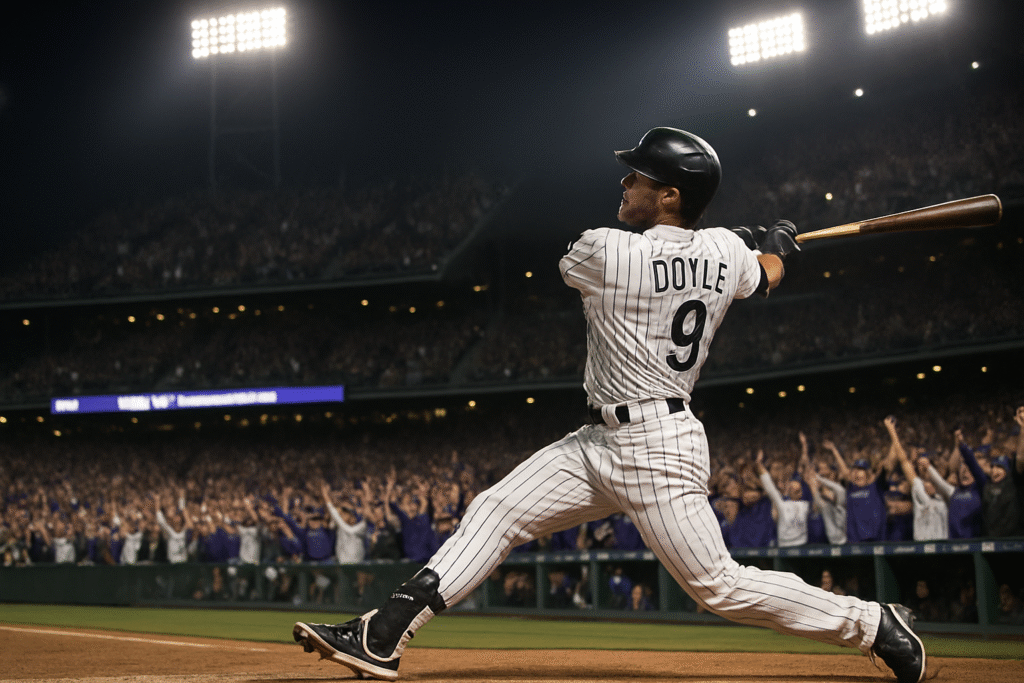 Doyle Blasts Walkoff in Rockies