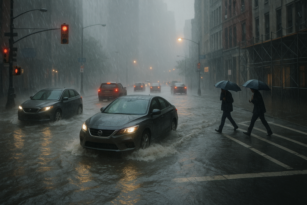 East Coast Endures Rains